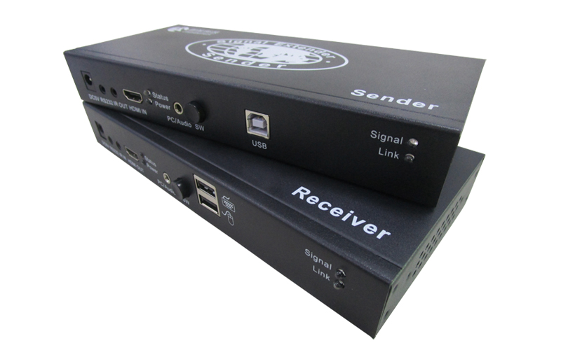 UKHMA-200D(USB鍵鼠+HDMI+音頻/遠(yuǎn)程開關(guān)機+IR延長200米)
