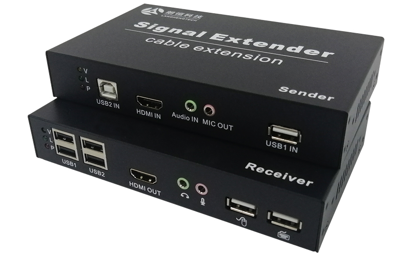 UVOK-3HU(A)(HDMI+USB+雙向音頻+遠(yuǎn)程開(kāi)關(guān)機(jī)/紅外)光纖高速傳輸20KM